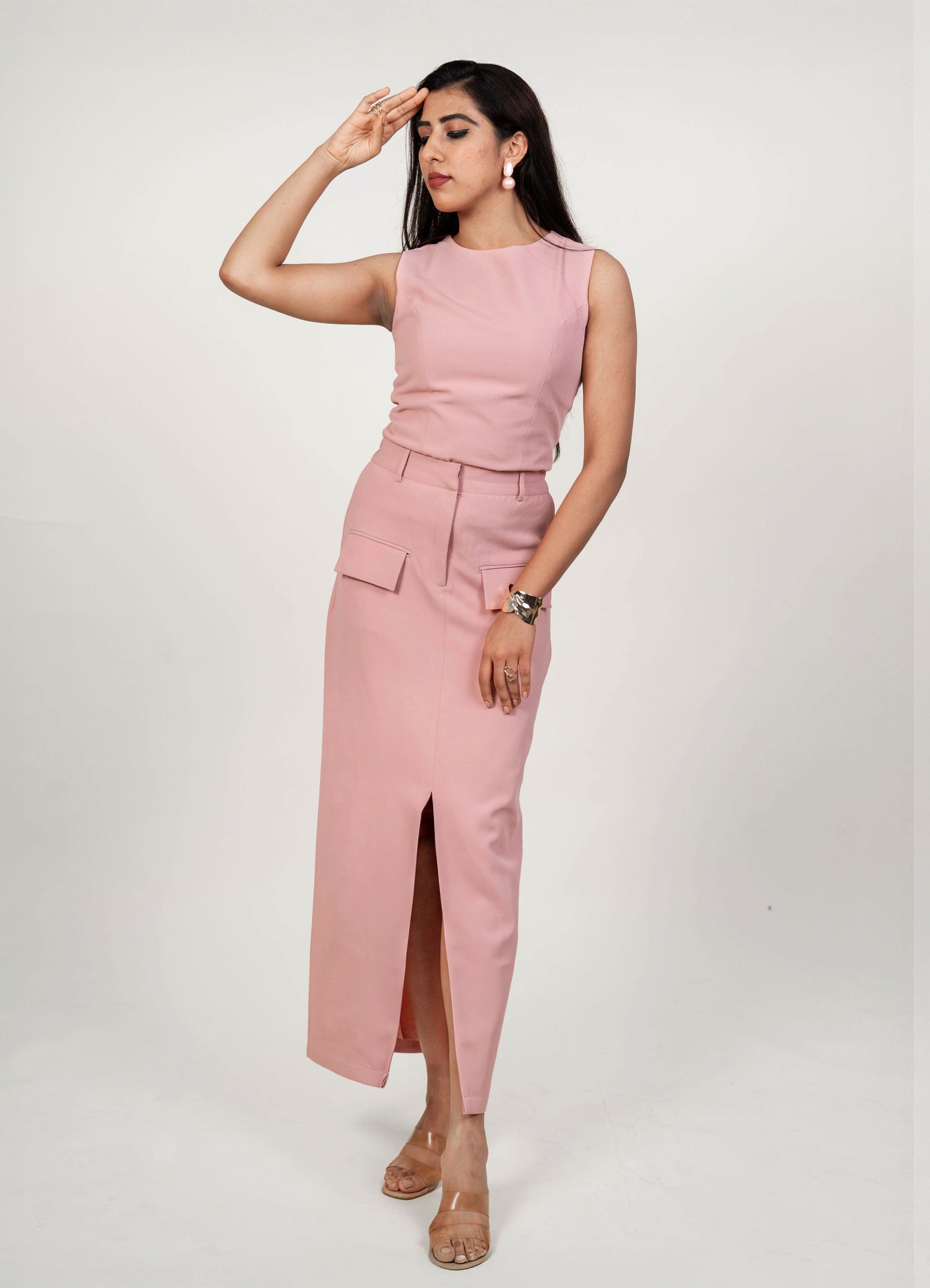 Slit Skirt Co-Ord