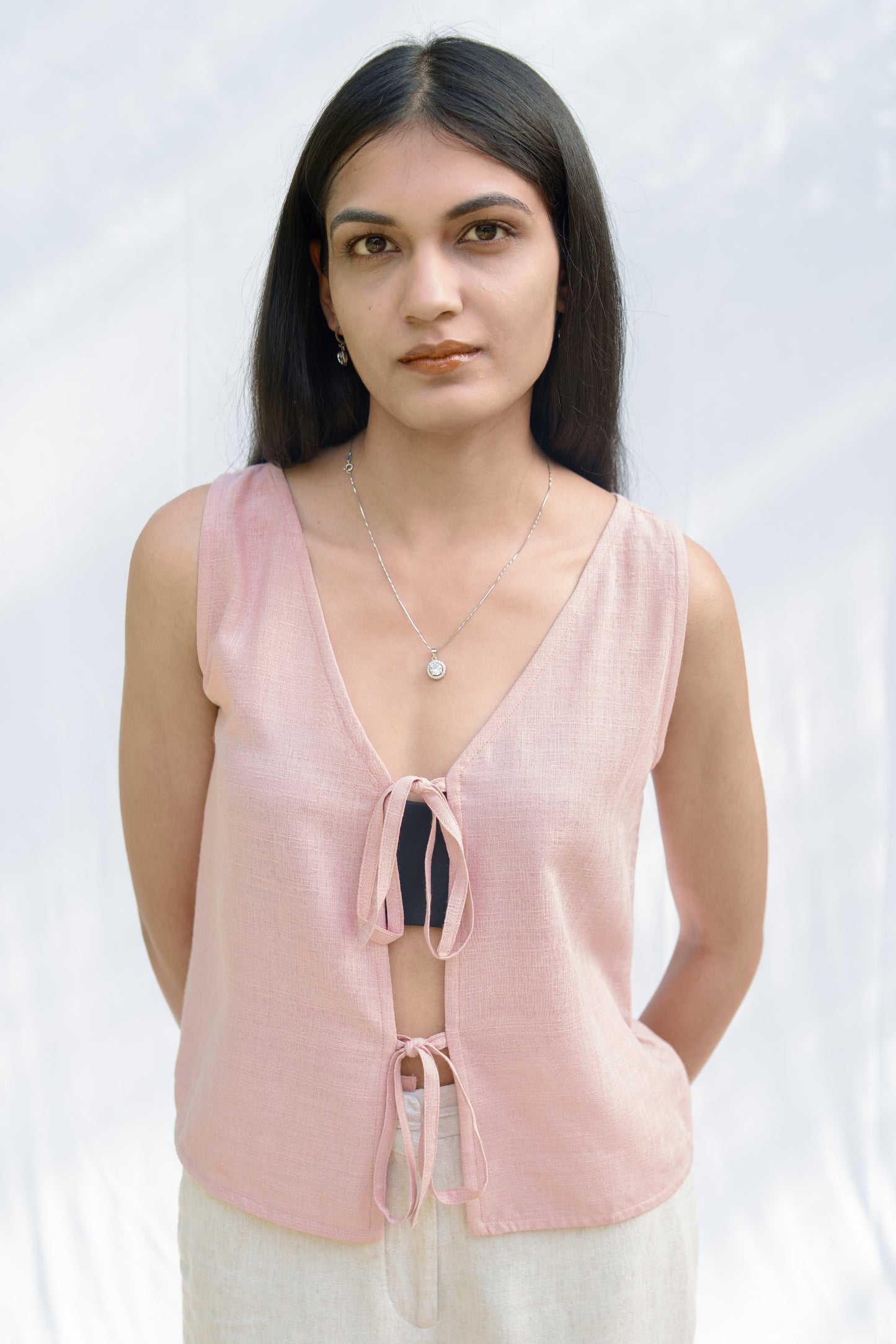 Linen Knots Top