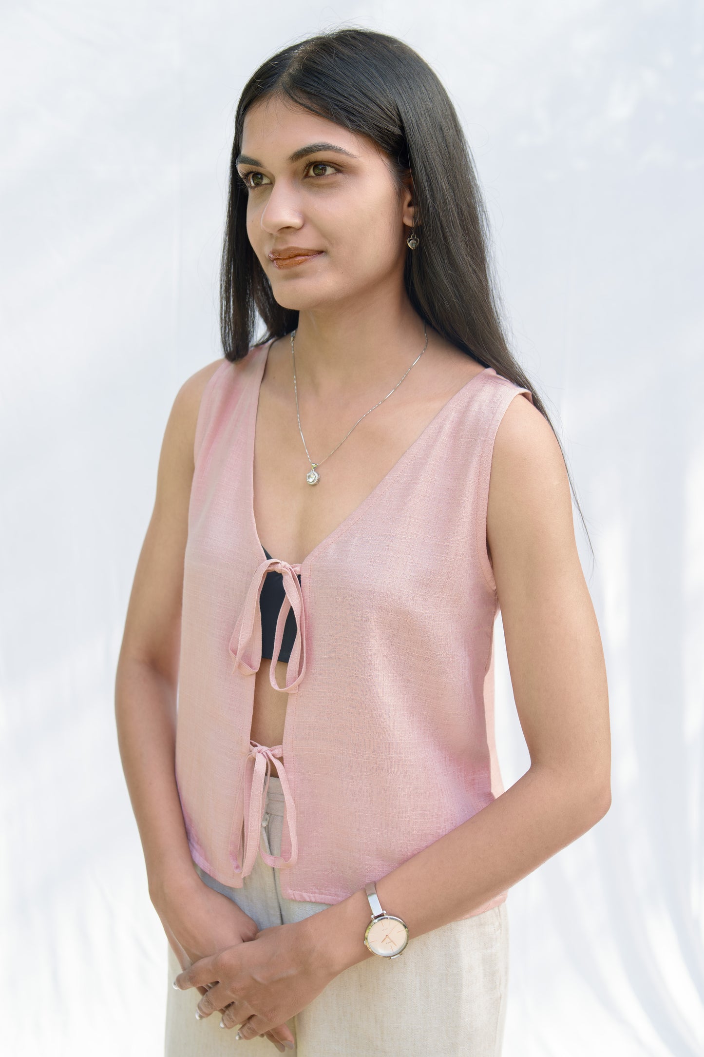 Linen Knots Top